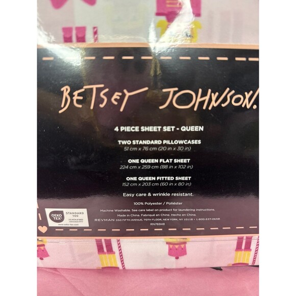 Betsy Johnson pink nutcracker sheets Christmas Queen - Picture 4 of 5